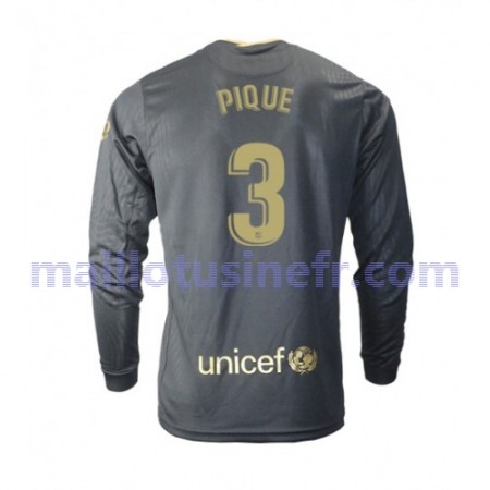 Maillot de Foot FC Barcelone Gerard Pique 3 Extérieur 2020-21 Manches Longues